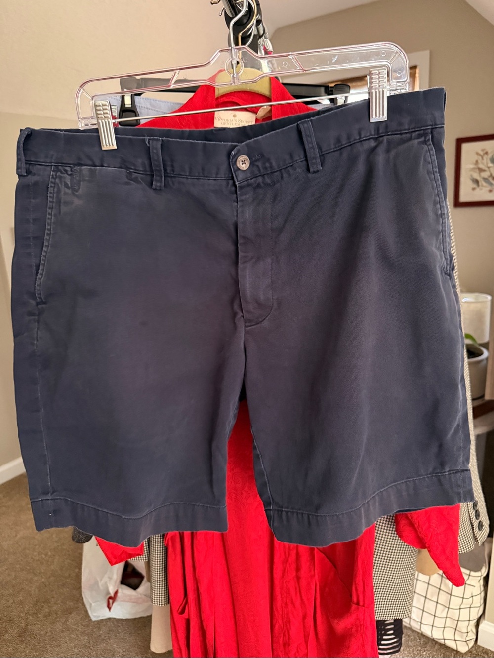 Polo by Ralph Lauren Navy Flat-Front Chino Shorts